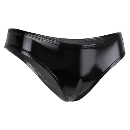 Sleek Black Panty with Open Crotch Design - Image 6