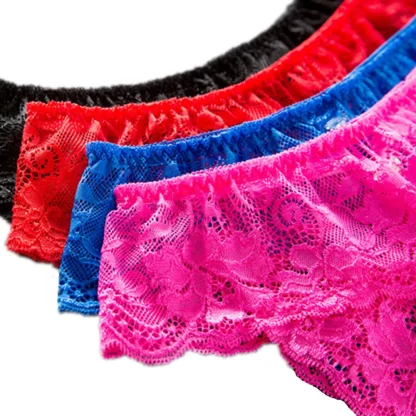 Plus Size Thong with Crotchless Design - Image 2