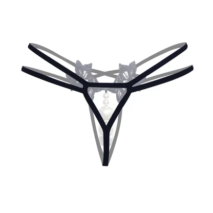 Black G-strings with Big Beads Design - Image 3