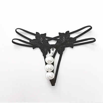Black G-strings with Big Beads Design - Image 4