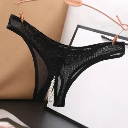 See-through Beaded Crotch Panties - Image 2