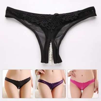 See-through Beaded Crotch Panties - Image 4
