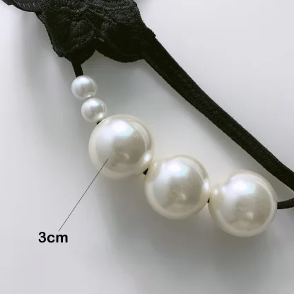 Black G-strings with Big Beads Design - Image 5