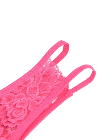 Open Back Crotchless Sheer Lace Panty - Image 5
