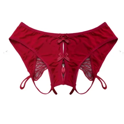 Crotchless Panties with Butterfly Back Design - Image 3