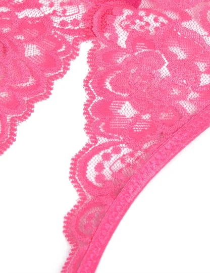 Open Back Crotchless Sheer Lace Panty - Image 8